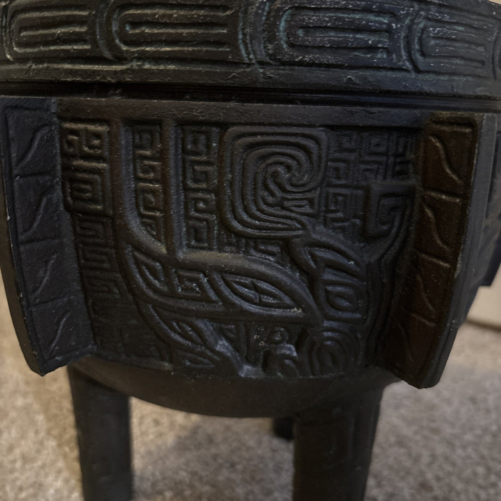 Bronze Tripod Vessel James Mont Style Taiwan Cast Ice Bucket