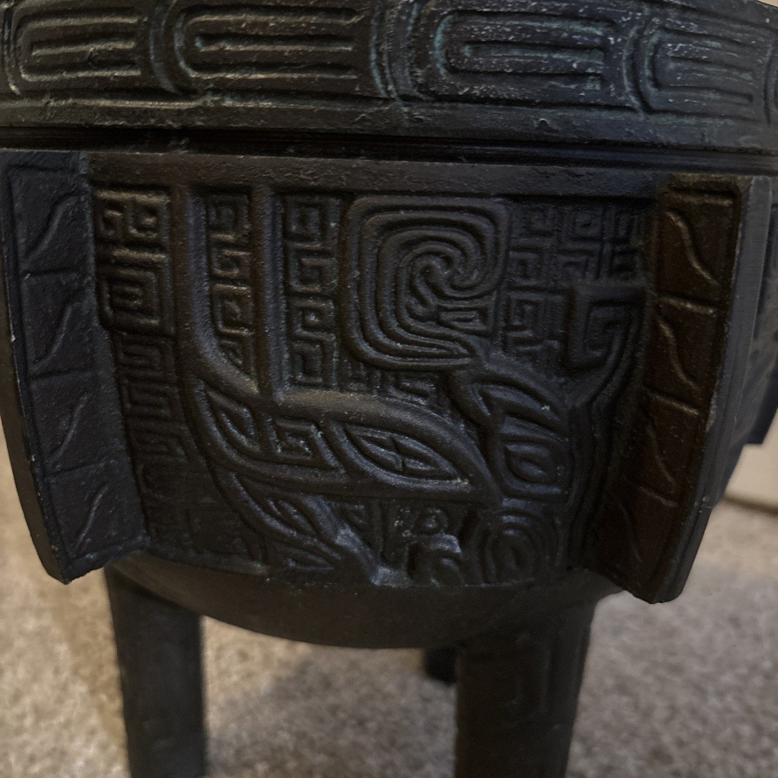 Bronze Tripod Vessel James Mont Style Taiwan Cast Ice Bucket