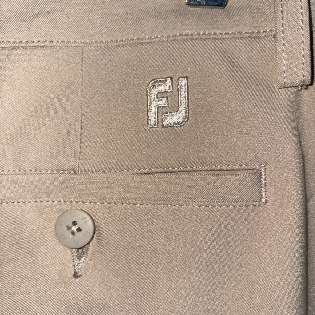 Footjoy Pants Mens beige tan Golf Chino Straight 36x30 Performance FJ Wicking