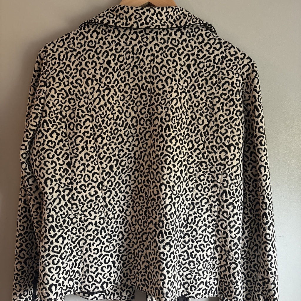 Valerie Bertinelli leopard print blazer Size Large
