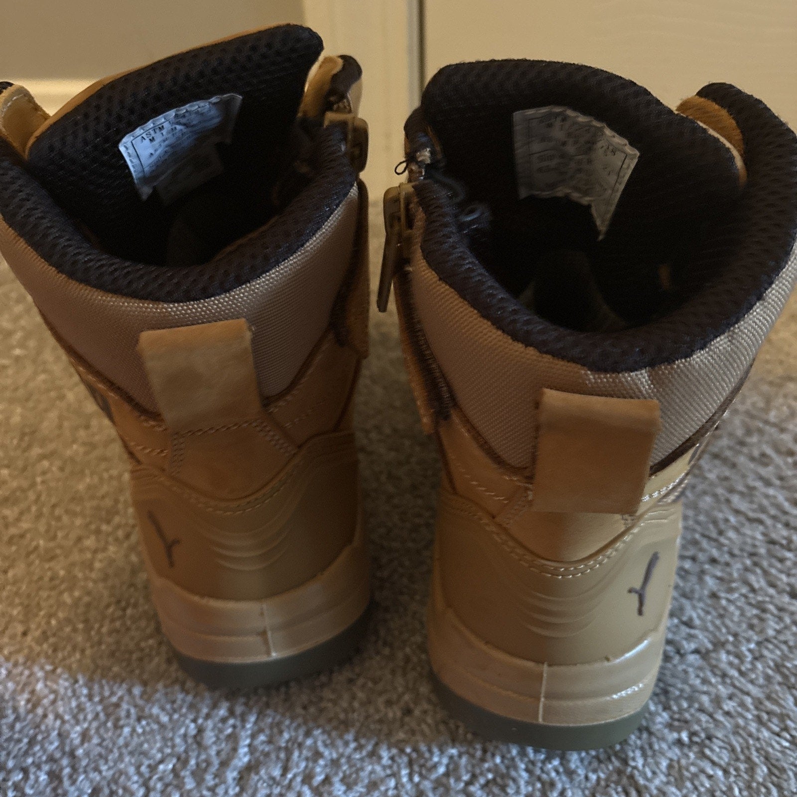 PUMA Safety Men's Conquest CTX High Composite Toe Waterproof Work Boot Wheat 9.5