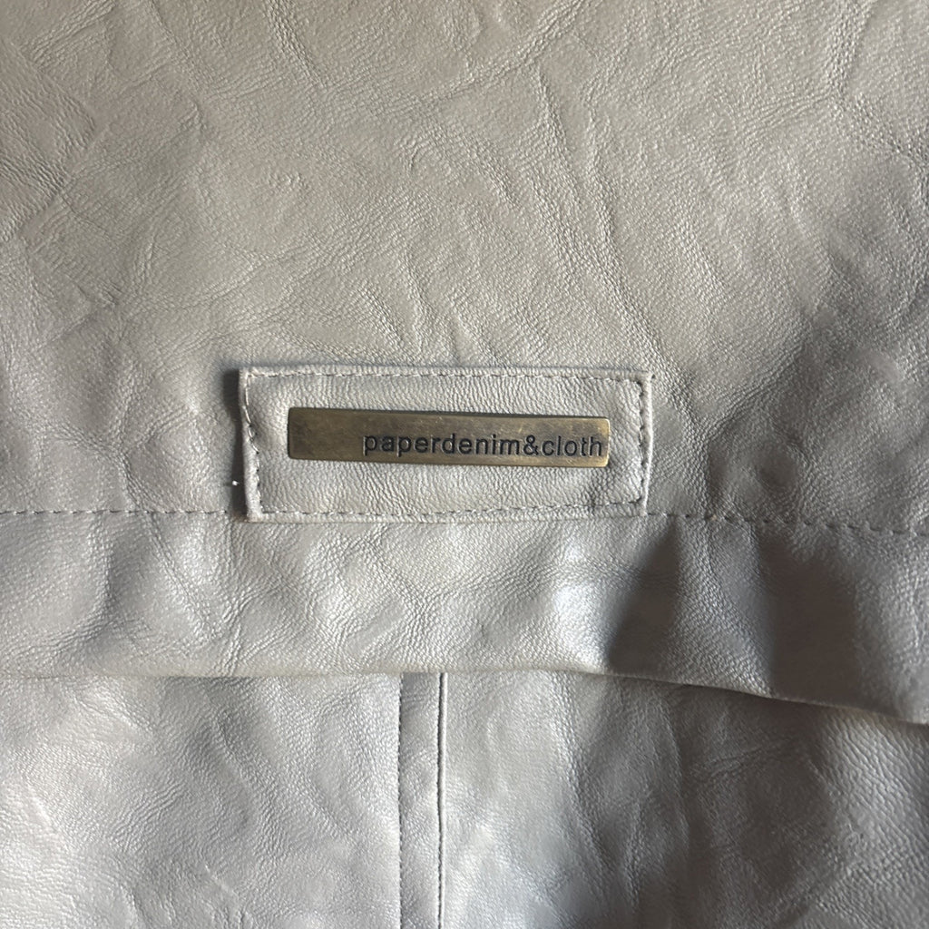 Paper Denim and Cloth Ladies Faux Leather Jacket Size X-Large