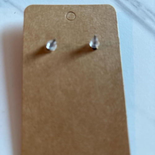 Black Bow Stud Earrings
