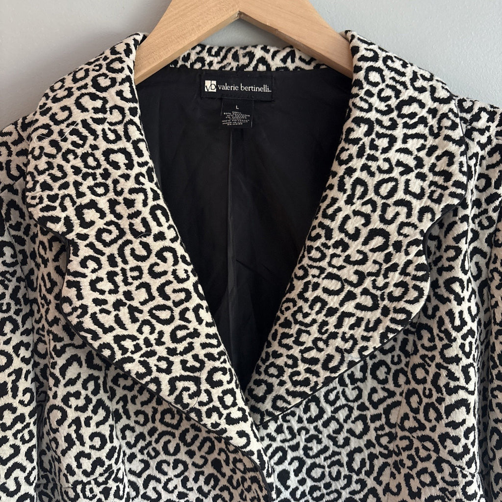 Valerie Bertinelli leopard print blazer Size Large