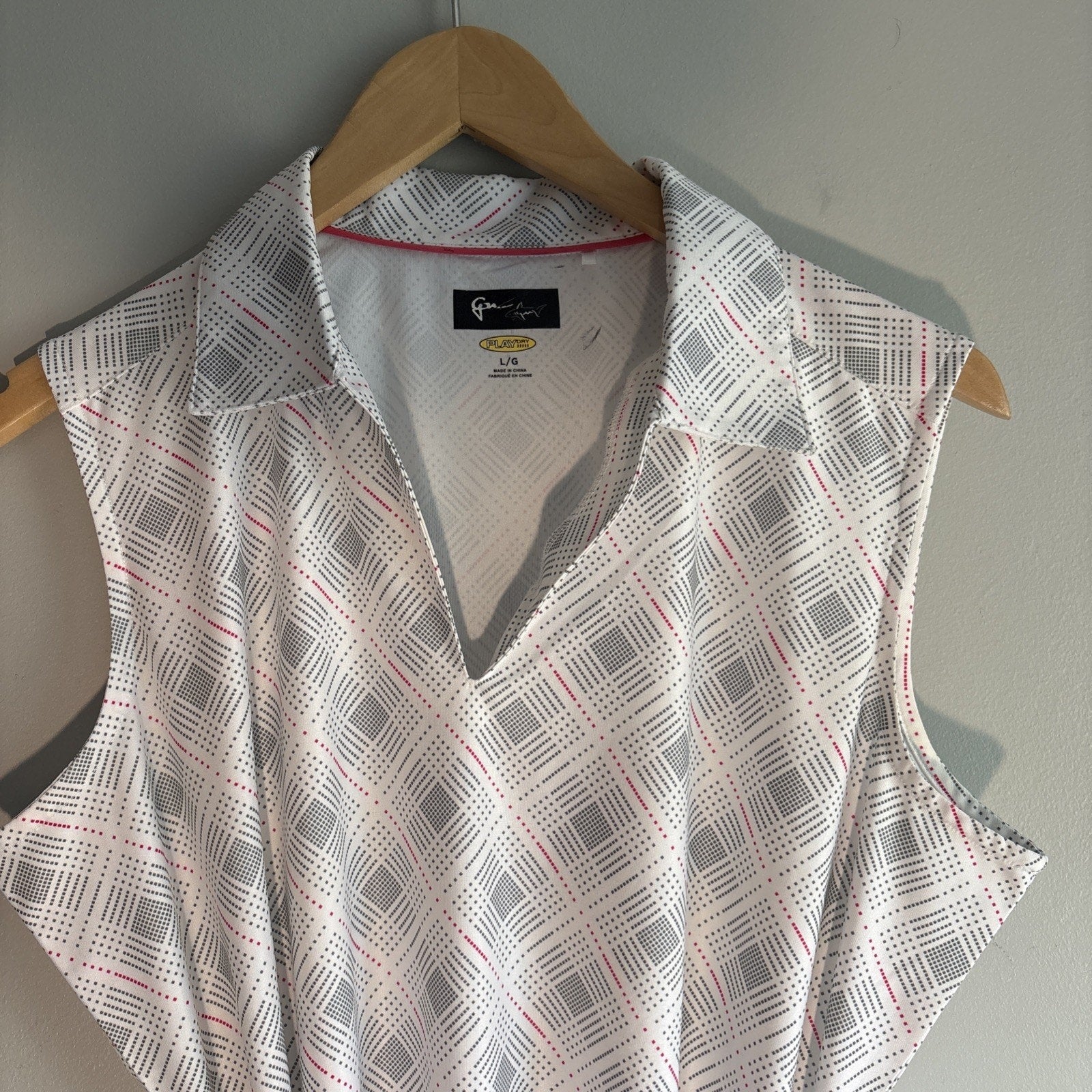 Greg Norman Golf Dress Womens Large Sleeveless Tie Waist Performance Athleisure
