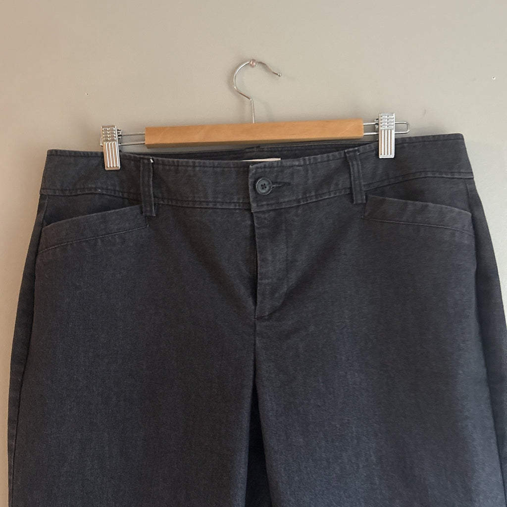 G.H. Bass Dark Navy Blue Womens Dress Jeans Size 16 30” length