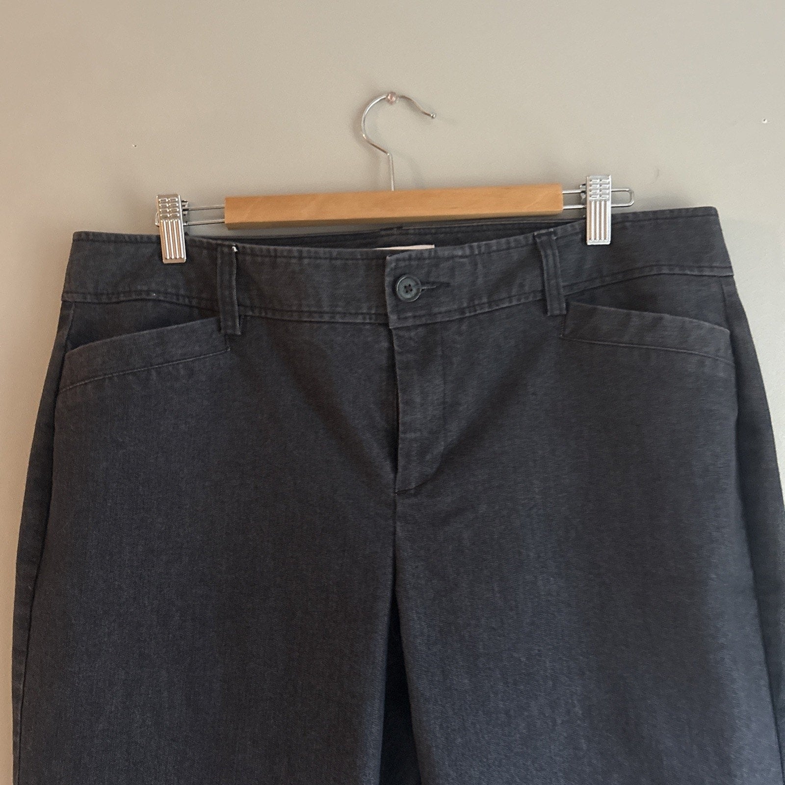 G.H. Bass Dark Navy Blue Womens Dress Jeans Size 16 30” length