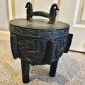 Bronze Tripod Vessel James Mont Style Taiwan Cast Ice Bucket
