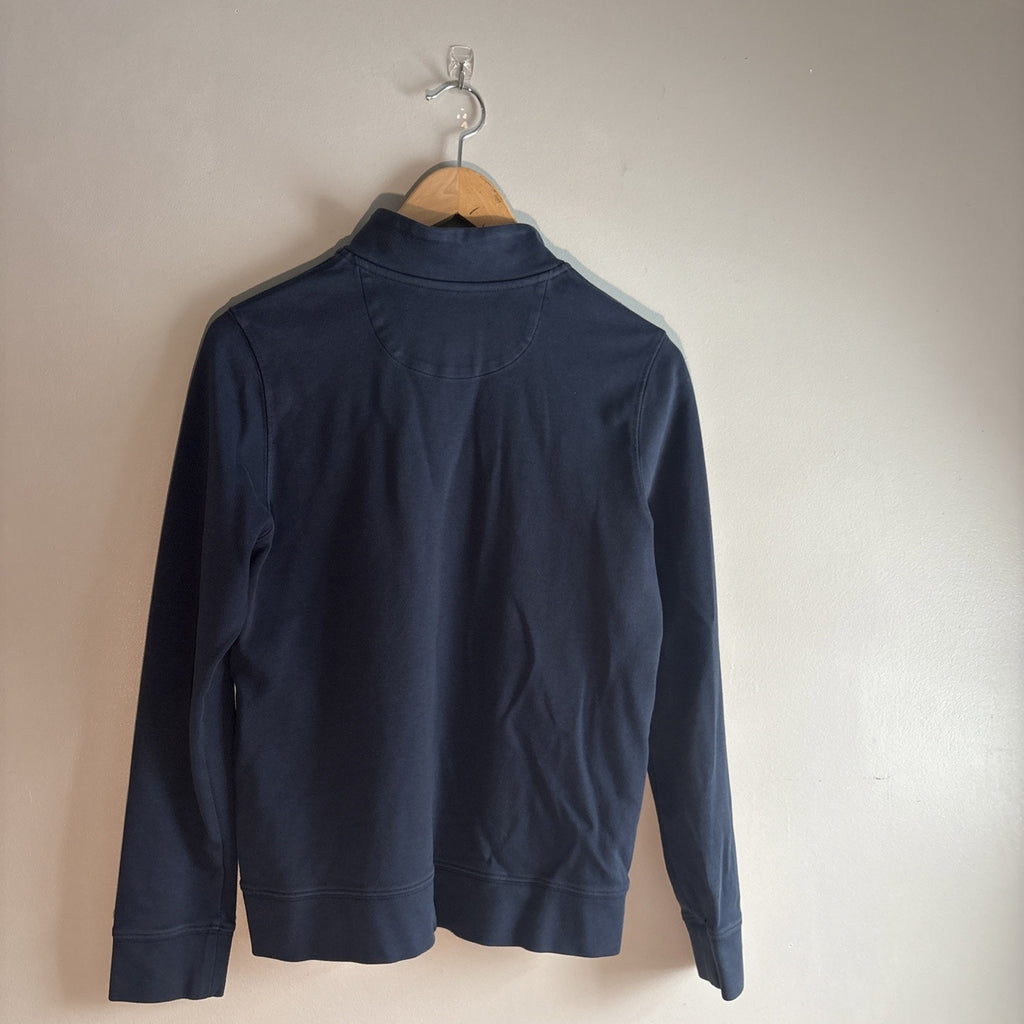 Vineyard Vines Boys 1/4. Zip Solid Whale Shirt in Vineyard Navy Size Large 16