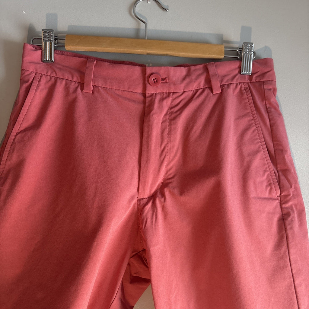 Vineyard Vines Shorts Mens Size 30 Salmon Coral Flat Front Chino Lightweight