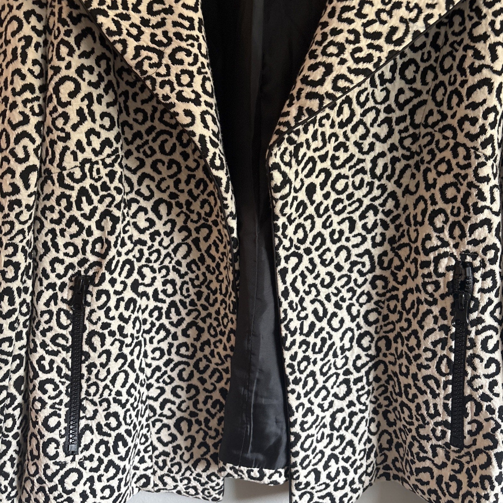 Valerie Bertinelli leopard print blazer Size Large