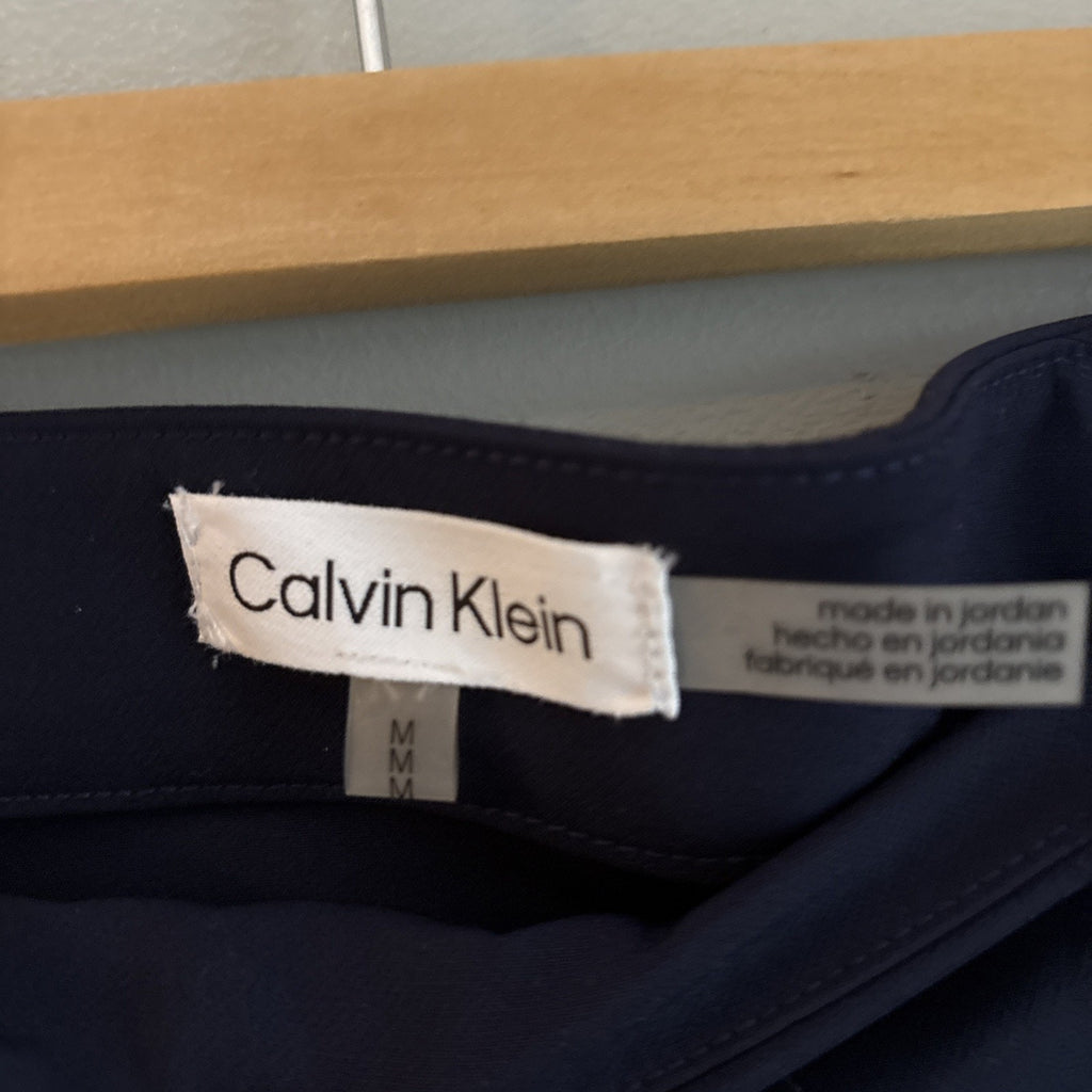 Women’s Calvin Klein Size Medium, Navy Blue Slim Dress Work Pants￼