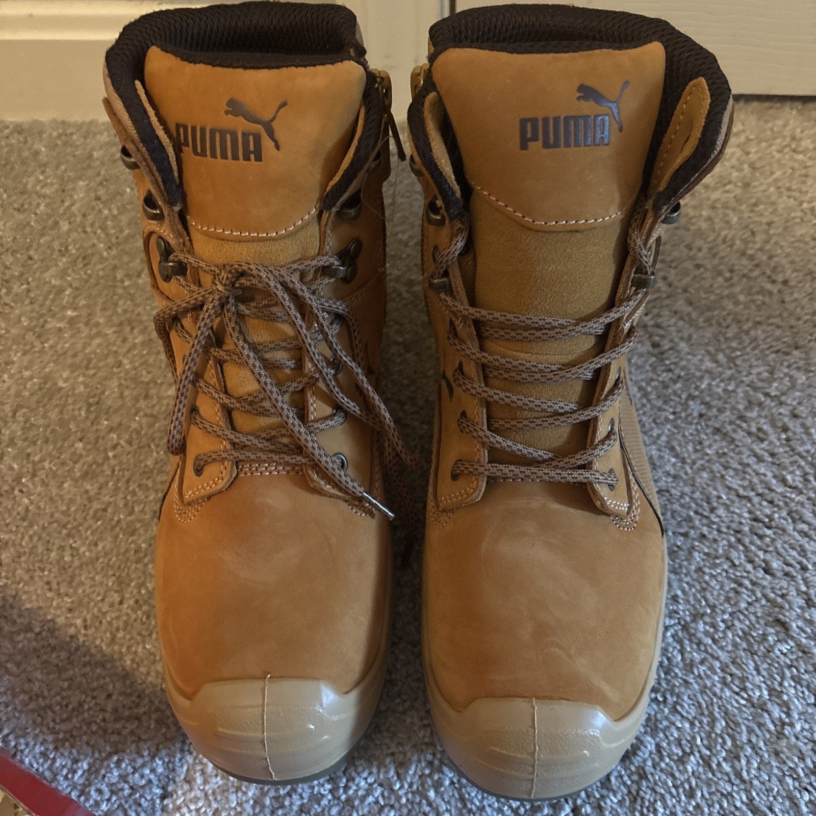 PUMA Safety Men's Conquest CTX High Composite Toe Waterproof Work Boot Wheat 9.5