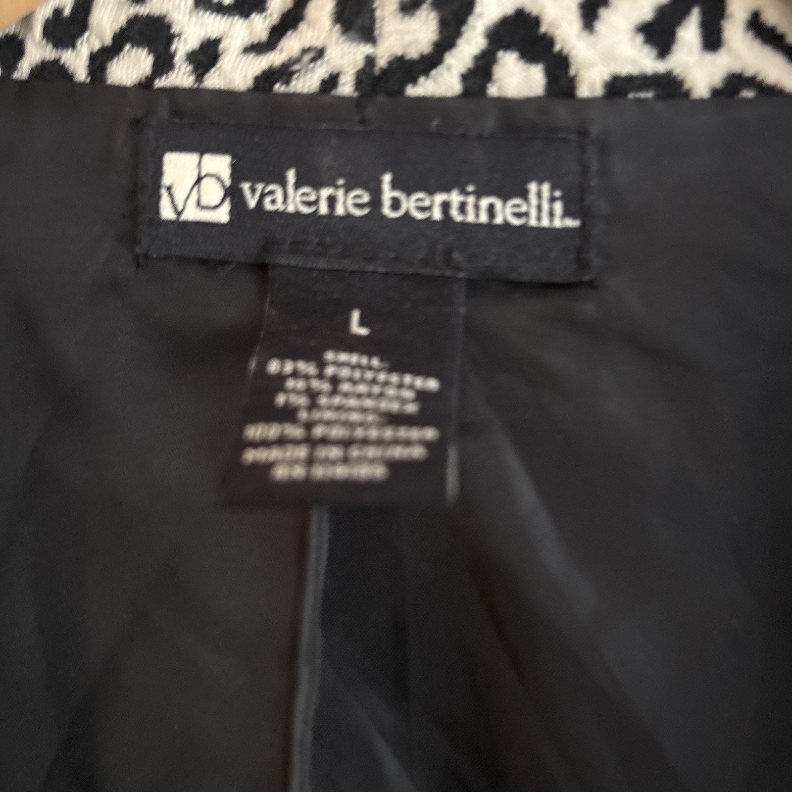 Valerie Bertinelli leopard print blazer Size Large