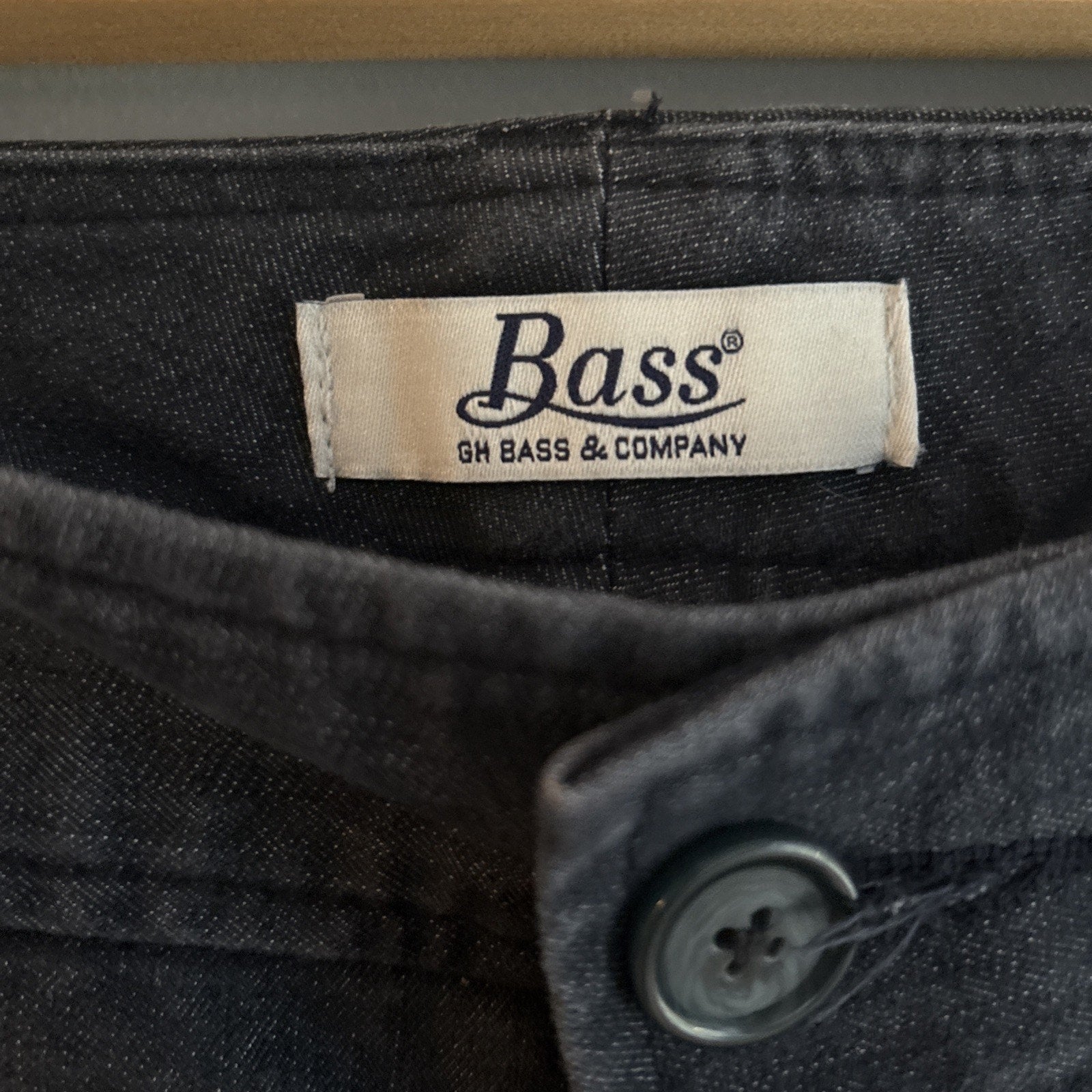 G.H. Bass Dark Navy Blue Womens Dress Jeans Size 16 30” length