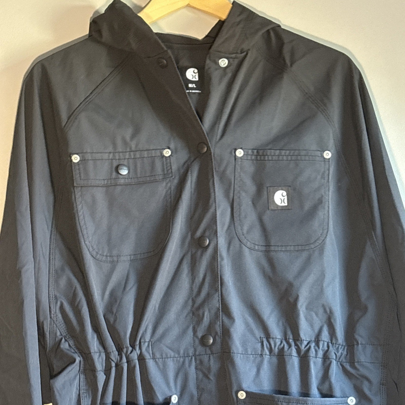 Hurley x Carhartt Phantom Durable Water Repellent Hooded Jacket Black M/L
