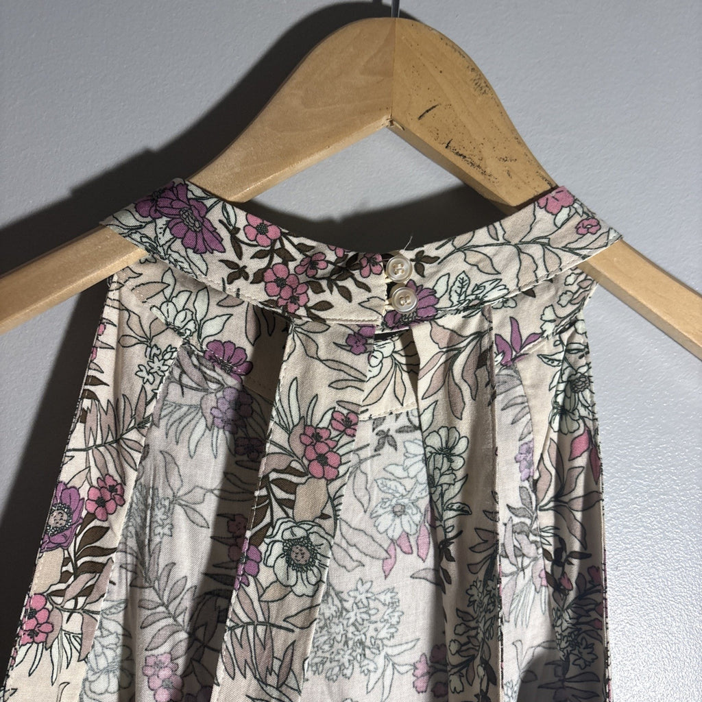 Anthropologie Sunday Mi Amor Floral Backless Dress Size Medium