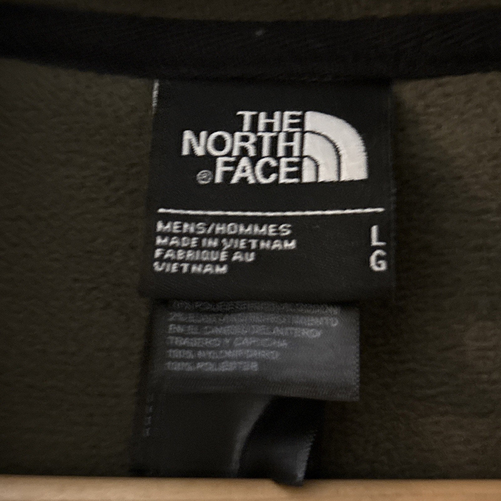 THE NORTH FACE Hoodie Mens L Rivington Full Zip Snap Fleece Sweatshirt Jacket