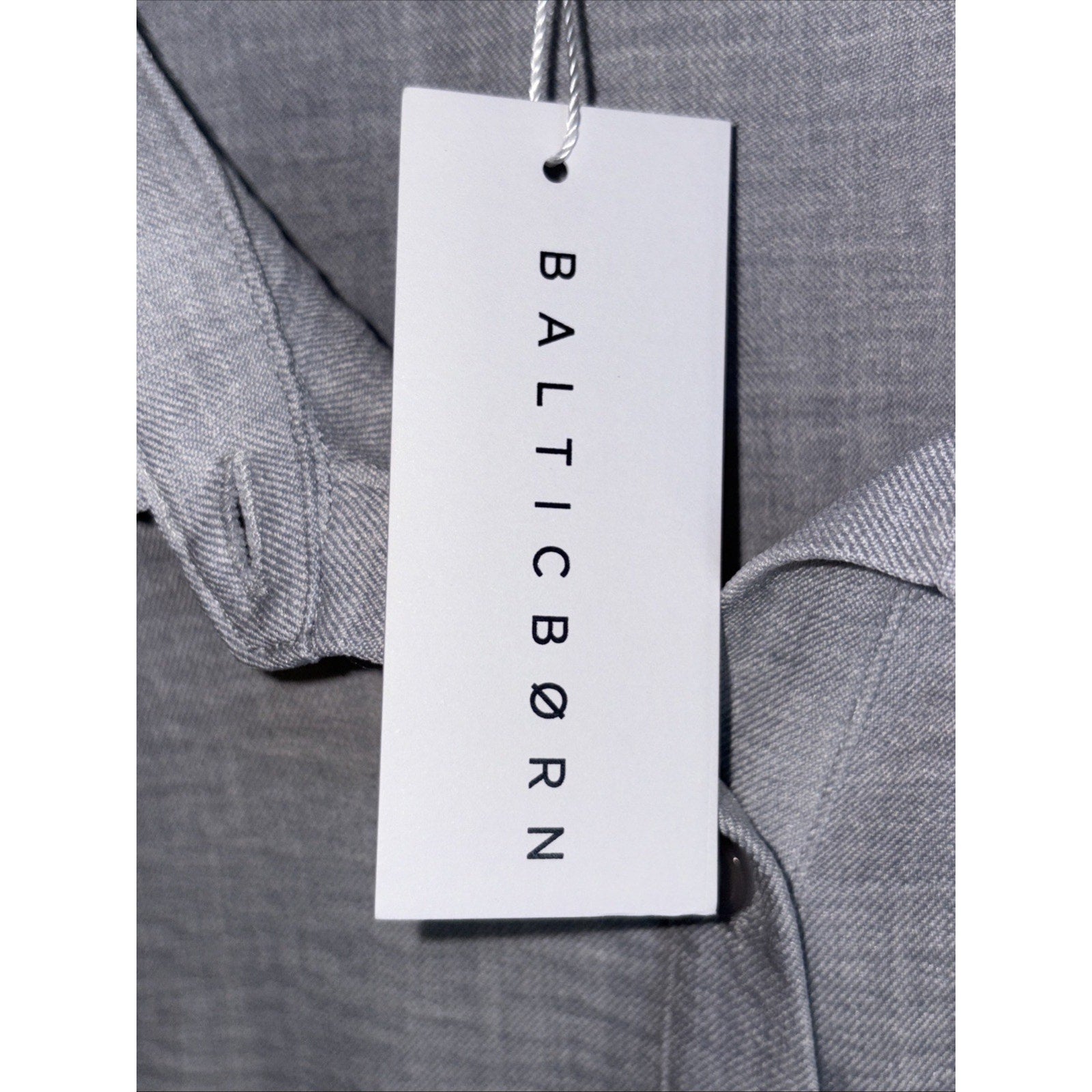 Baltic Born Collard Women’s Dress Shirt Size L Long Sleeve Light Blue