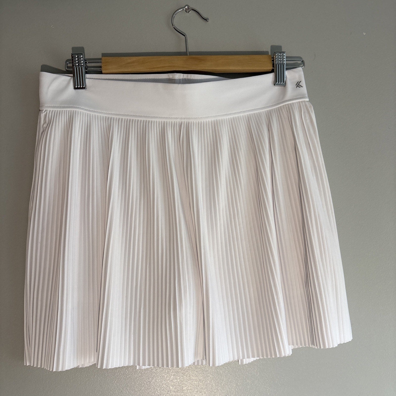 Kyodan Women's White Pleated Stretch Athletic Tennis Golf Skort Size M