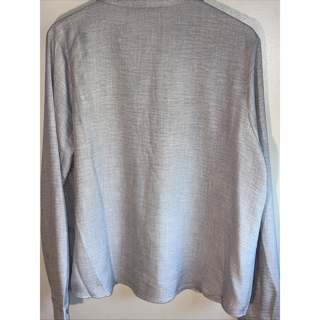 Baltic Born Collard Women’s Dress Shirt Size L Long Sleeve Light Blue