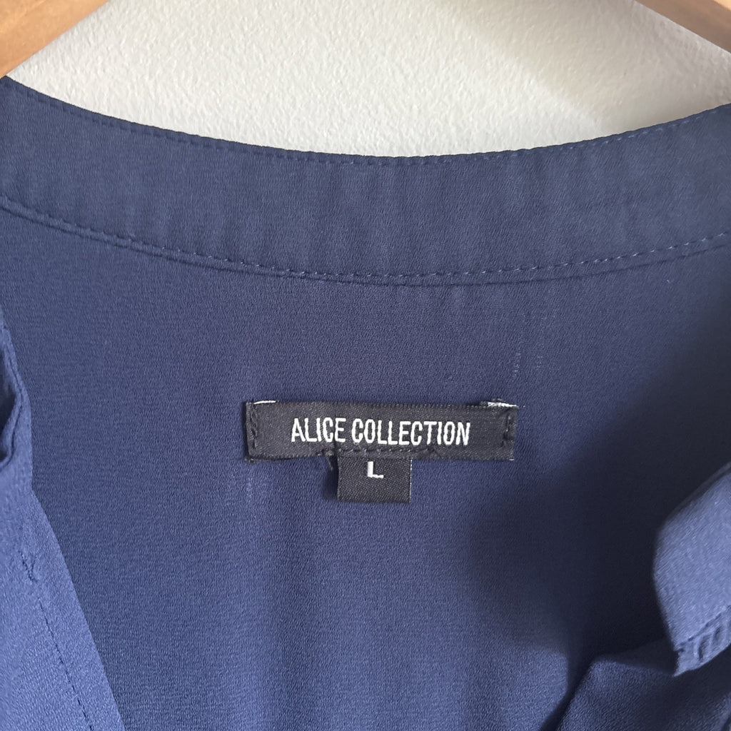 Alice Collection Size M Navy Blue Tunic Top size L Blouse Women
