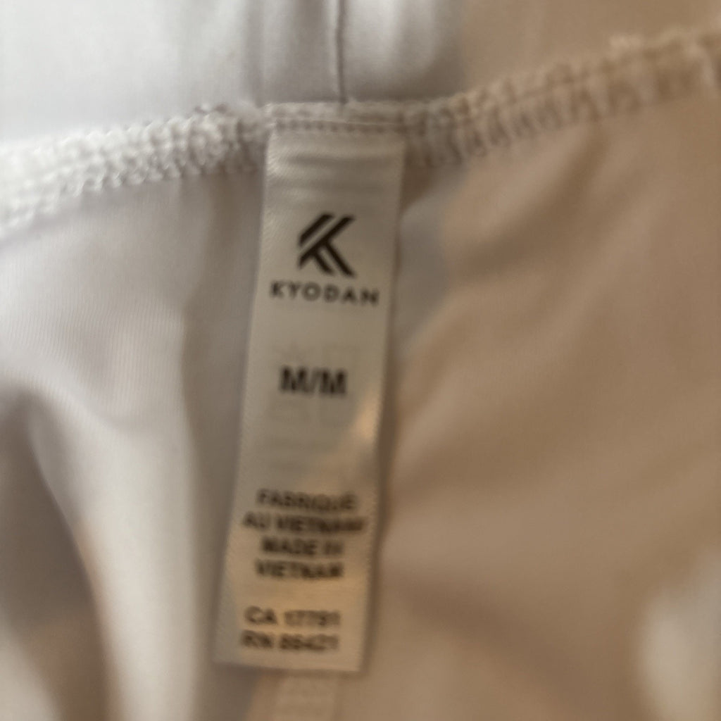 Kyodan Women's White Pleated Stretch Athletic Tennis Golf Skort Size M