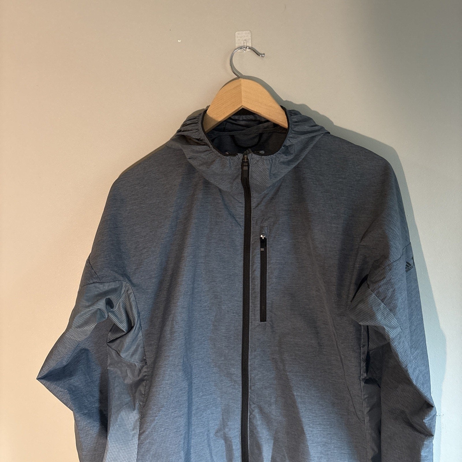 Adidas Terrex Kids/Teen Running Windbreaker Jacket Slate Blue Size L 16/18