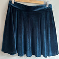 NEW Urban Coco velour velvet midnight blue ￼Skirt Size L