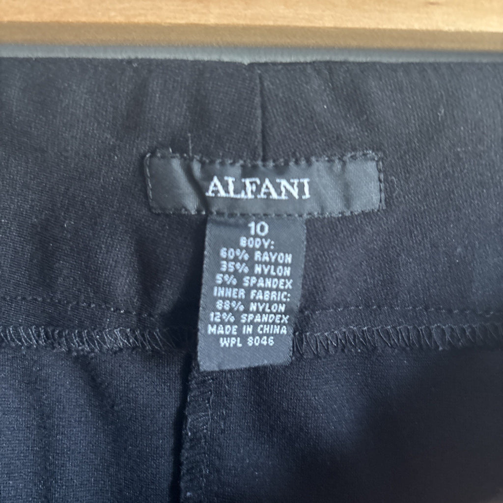 Alfani Navy Straight Leg Comfort Waist Dress Pants Women’s SZ 10