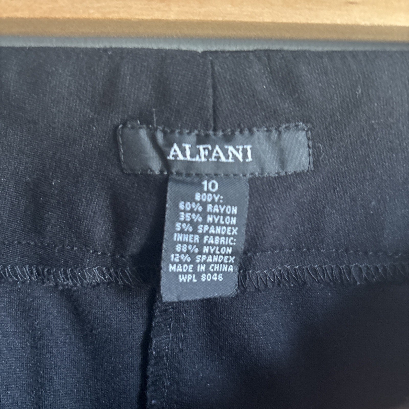 Alfani Navy Straight Leg Comfort Waist Dress Pants Women’s SZ 10