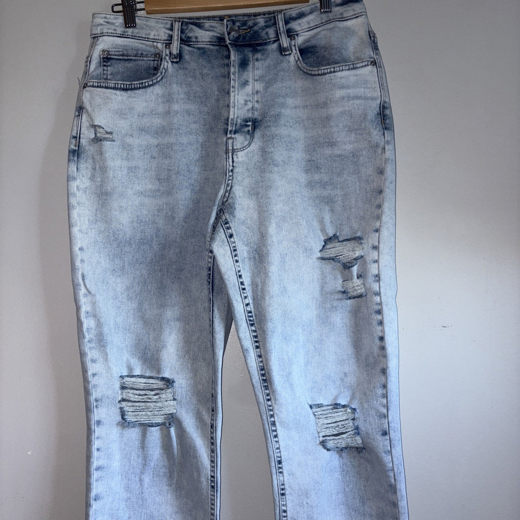 Straight Leg Jeans Women’s Size 13 Ripped Distressed