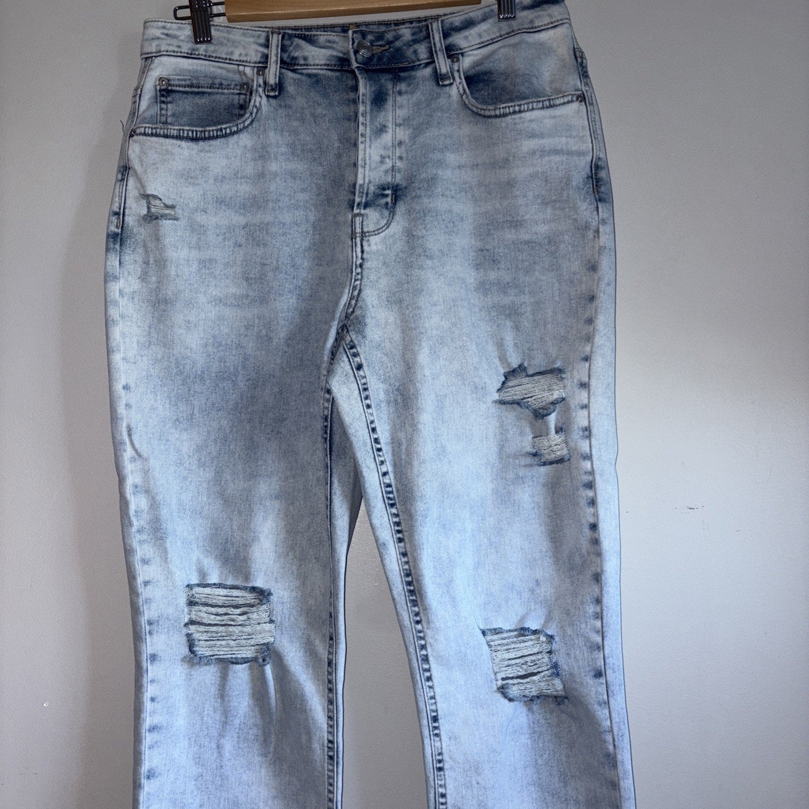 Straight Leg Jeans Women’s Size 13 Ripped Distressed
