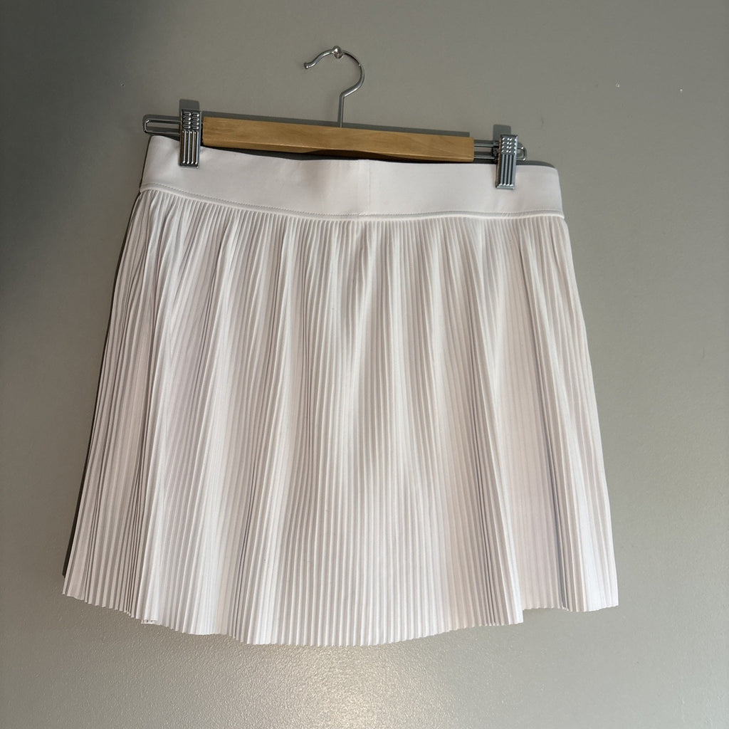 Kyodan Women's White Pleated Stretch Athletic Tennis Golf Skort Size M