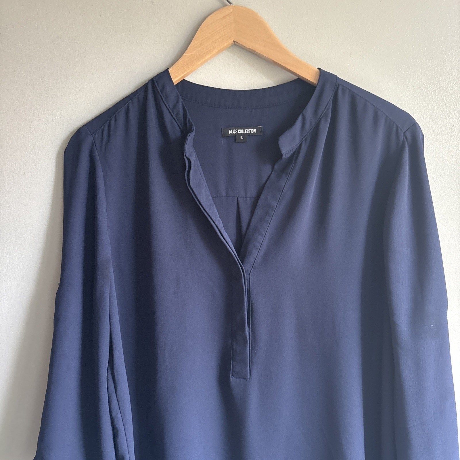 Alice Collection Size M Navy Blue Tunic Top size L Blouse Women