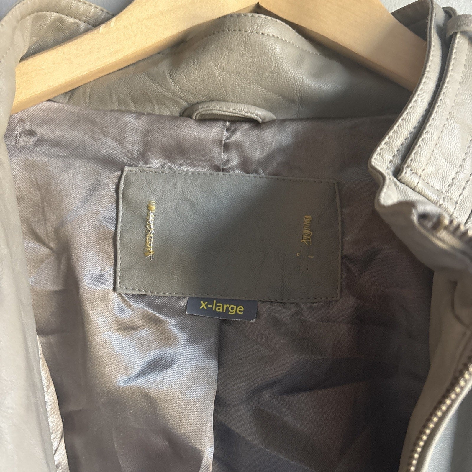 Paper Denim and Cloth Ladies Faux Leather Jacket Size X-Large