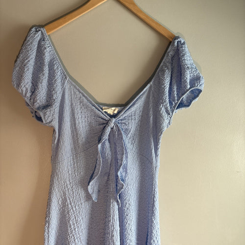 Blue Baby Doll Off The Shoulder Light Weight Dress Size Xl By See You Monday ￼