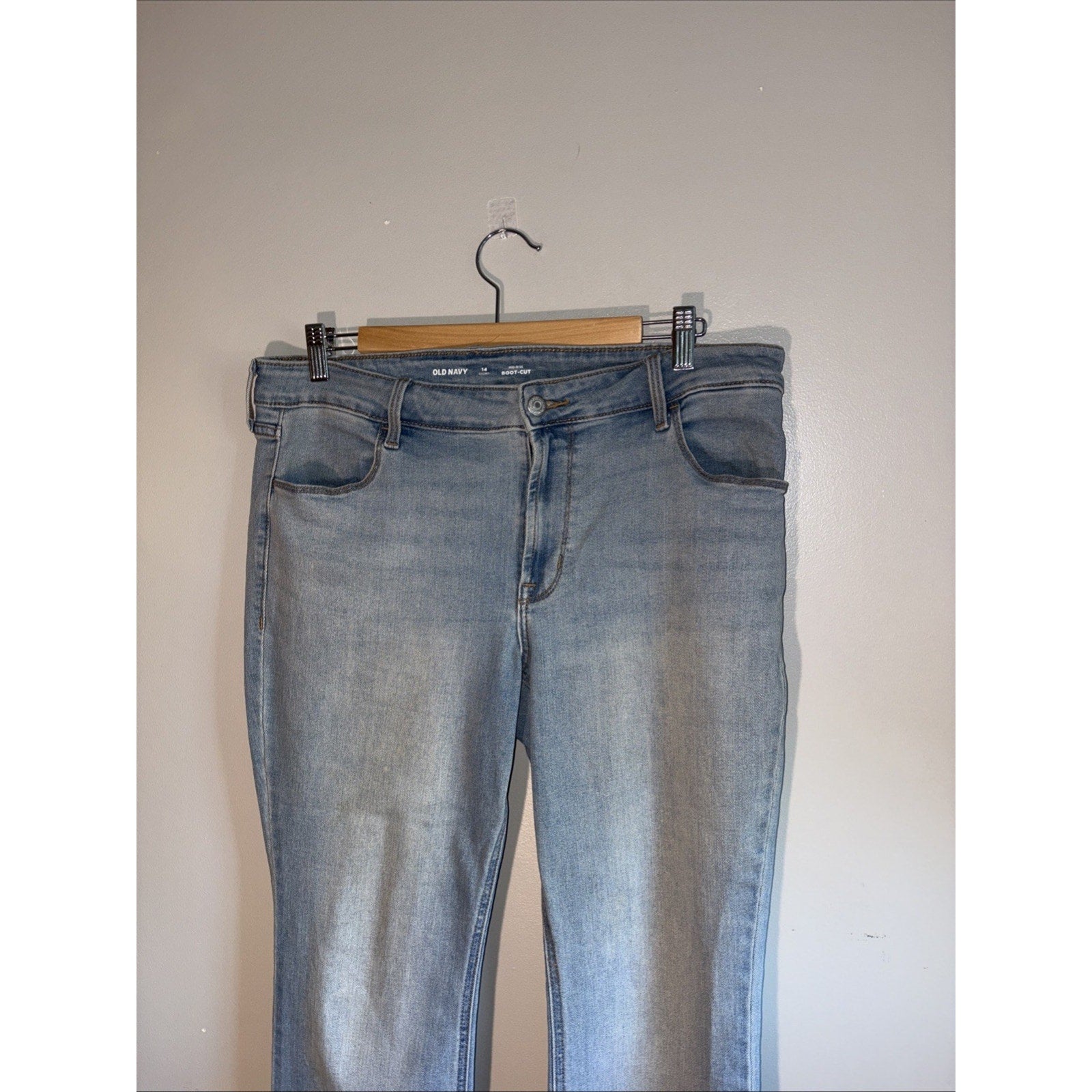 Old Navy Bootcut Light Wash Size 14 Stretchy Denim Jeans
