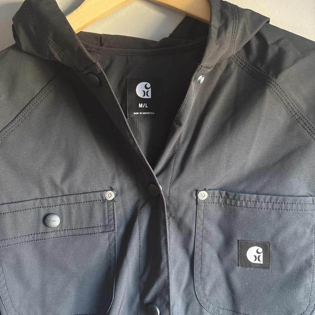 Hurley x Carhartt Phantom Durable Water Repellent Hooded Jacket Black M/L