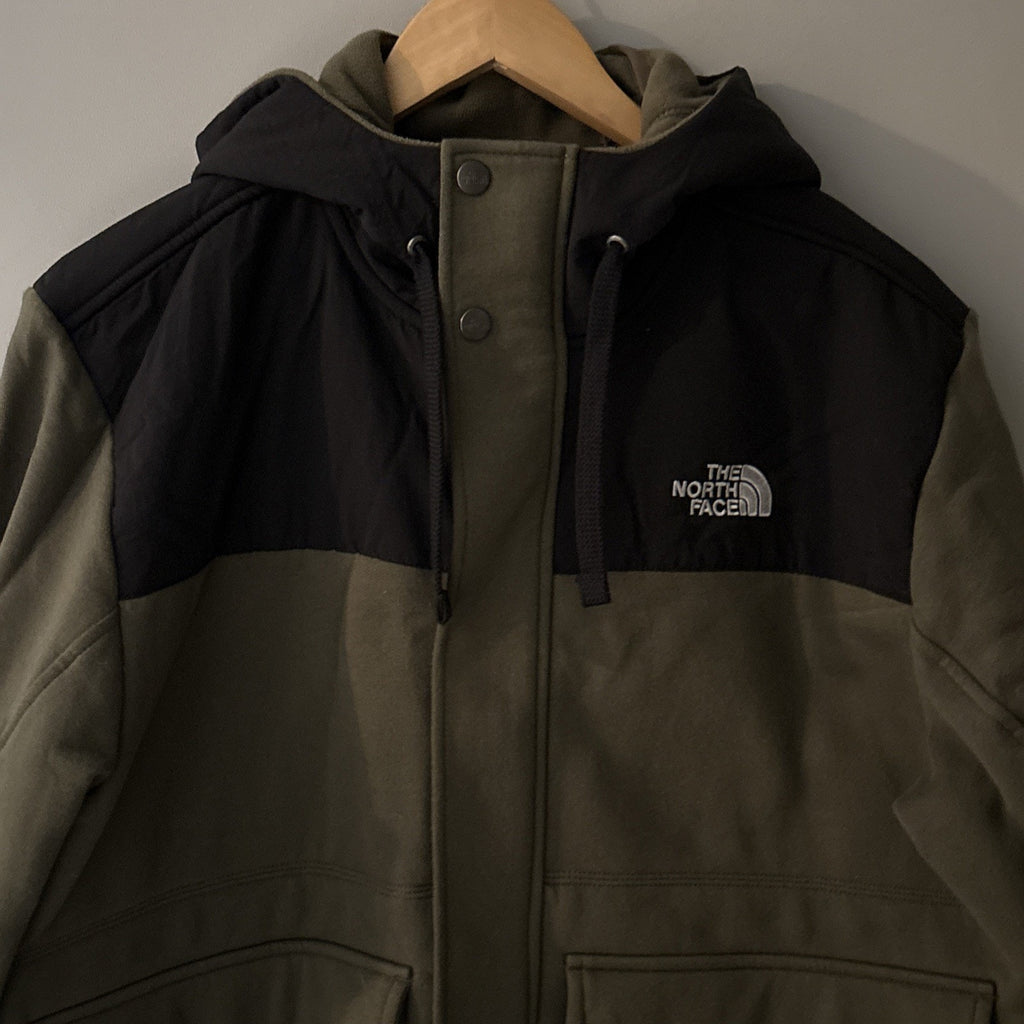 THE NORTH FACE Hoodie Mens L Rivington Full Zip Snap Fleece Sweatshirt Jacket