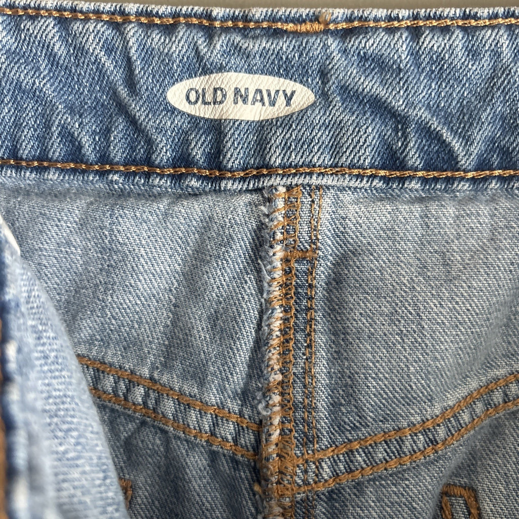 Old Navy Women’s Size 14 Denim Jean Skirt Cut Off Button Fly
