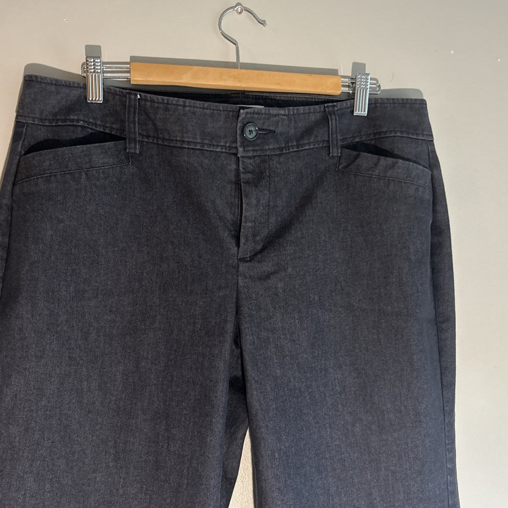 G.H. Bass Dark Navy Blue Womens Dress Jeans Size 16 30” length